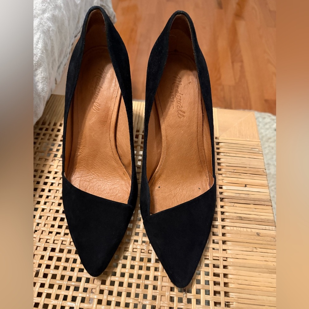Madewell Black Suede Stilettos